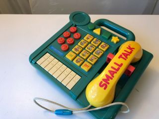 Vintage 1988 VTech Small Talk Electronic Learning Phone &Manual has music sheets 3