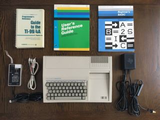 Texas Instruments Ti - 99/4a Home Computer,  Vintage,  With Acc