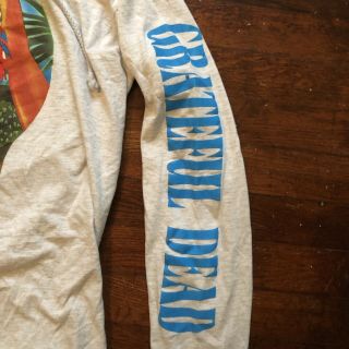 Vintage Grateful Dead Shirt 1993 Skull Hoodie Long Sleeve Large L Brockum 3