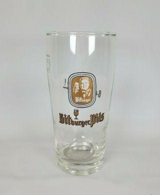 Vintage Bitburger Pils 0.  3 L Veba Bitte Ein Bit German Beer Glass 6a