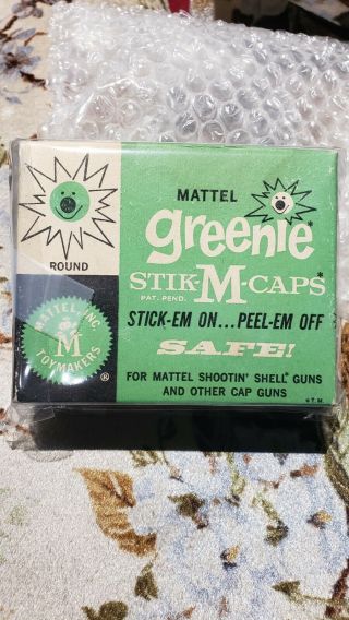 Two Nos 1958 Mattel Greenie Stik - M Caps Boxes,  Exc