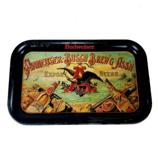 Vintage Anheuser - Busch Advertising Budweiser Beer Tray 1987 South Seas From 1899