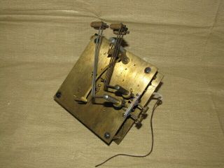 Vintage German Chain Weight Driven Grandfather Clock Movement