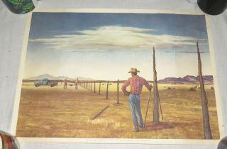 California Gold Label Beer Vintage Poster - The Fence Builders - 15.  5 X 20.  5 Ins