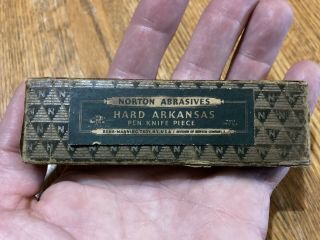 Vintage Norton Hard Arkansas Pen Knife Piece