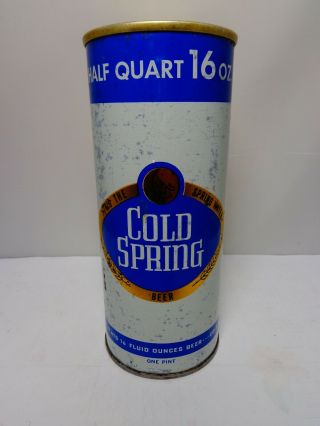 16oz Cold Spring Straight Steel Pull Tab Gold Beer Can 147 - 13 Minnesota