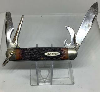 Kabar Multi - Tool Pocket Knife - Delrin Handle - Serial Number: 1152 - Made In Usa