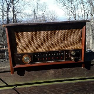 Vintage Zenith Am/fm Wood Cabinet Radio K731 Usa Made