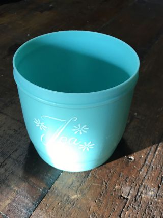 Vintage Turquoise Stanley Plastic Canister Set 3