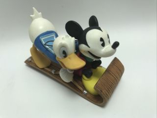 1998 Disney Christmas Ornament Mickey And Donald Duck (approx 3.  5”)