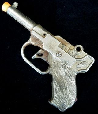 Vintage Kilgore Cast Iron G - Man Toy Cap Gun Pistol