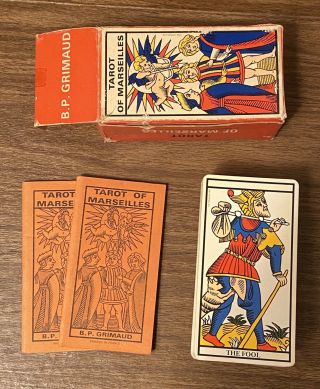 Vintage Grimaud Tarot Of Marseilles Tarot Cards Deck With Instructions