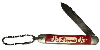 Vintage Brownie Girl Scout Pocket Knife Kutmaster Utica Ny