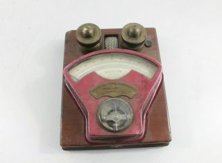 Vintage Weston Electrical Instrument Corp.  Gauge Model 1 No 4553 Jersey Bras