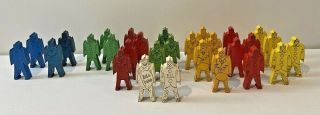29 Bill Ding Building Stacking & Balancing Toy Wood Clown Figures Primary Colors