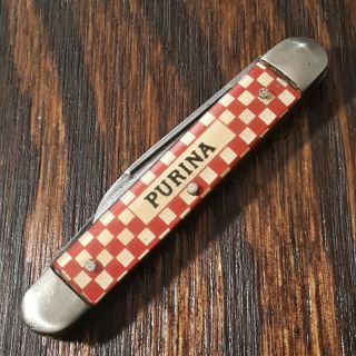 Kutmaster Knife Made In Usa Purina Advertising Vintage Pocket Parts Repair