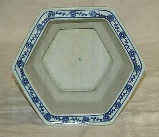 Vintage Asian Style Blue & White Floral Porcelain Planter Bowl Garden Pot 2