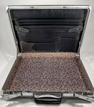 Vintage 1955 - 1968 Samsonite Hardcase Faux Leather Briefcase Brief Case Madmen