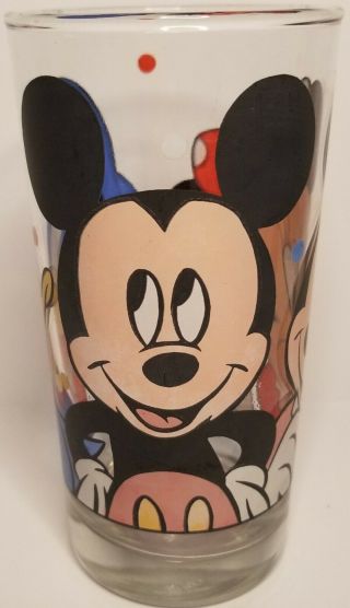 Vintage Mickey,  Minnie Mouse,  & Donald Duck 5 1/2 " Walt Disney Drinking Glass