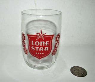 Lone Star Beer Barrel Glass San Antonio,  Texas