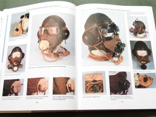 Signed " Vtg Flying Helmets " Us British German Ww1 Ww2 Flight Cap Reference Book