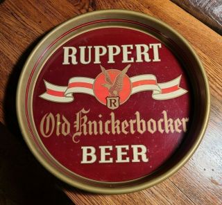 Vintage Ruppert Old Knickerbocker Beer Serving Tray 13 " 1940 