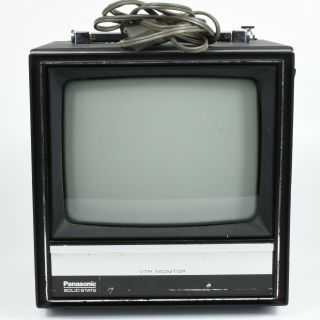 Vintage Panasonic Solid State Tv Model Tr - 910vn Vhf Uhf Vtr Monitor Vtg