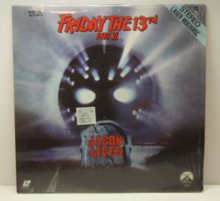 Vintage 1986 " Friday The 13th: Part Vi Jason Lives " Paramount Horror Laserdisc