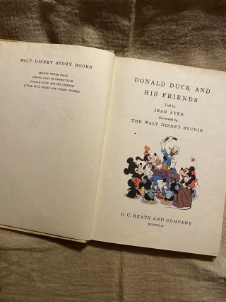 1st edition DONALD DUCK And His Friends 1939 Walt Disney 3