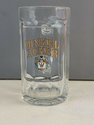 Dinkel Acker Beer Mug/glass.  5 1/2” Tall Sqhm