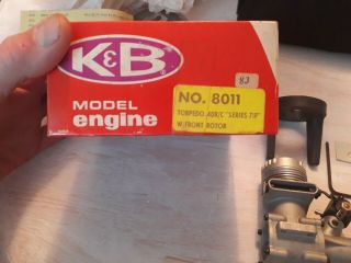 Vintage K&B No.  8011 Torpedo.  40 R/C Series 71F Model Engine.  Parts. 3