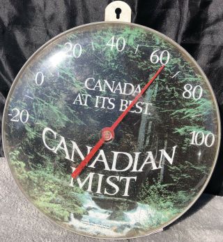 Vintage Imported Canadian Mist Canadian Whisky 12 " Thermometer