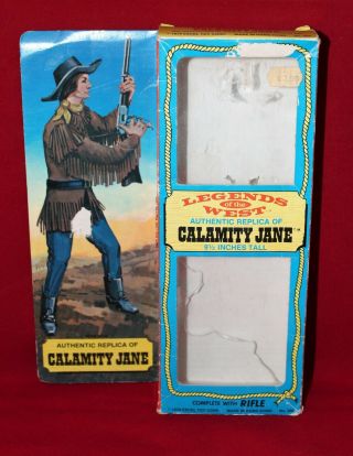Vintage 1973 Excel Legends Of The West Calamity Jane Empty Action Figure Box