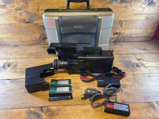 Vintage Sony Ccd - V8af Video 8 Af Camcorder Camera Recorder Black -