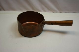 Mafter Bourgeat Hammered Copper Vintage Saute French Sauce Pan Spout 4 3/4 "