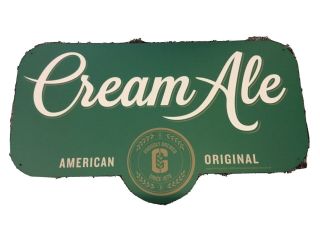 Genny Cream Ale Beer Bar Man Cave Metal Sign - 20”x12”