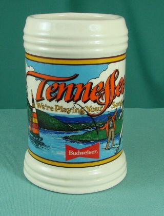 Budweiser Tennessee State Stein Special Event Mug We’re Playing Your Song