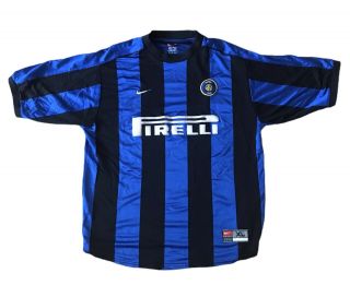 Vintage Nike Inter Milan Soccer Jersey Size Xl 1999/2000 Pirelli