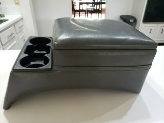 Vintage Truck Seat Console Gray Grey Cup Holder Cd Storage