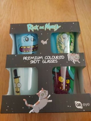Rick And Morty Premium Coloured Shot Glasses