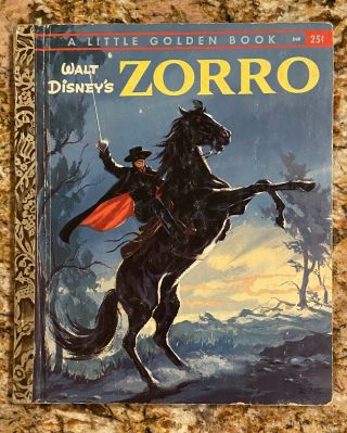 Walt Disney’s Zorro Little Golden Book 1958