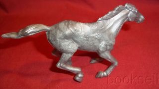 And Vintage 1950s Stuart Toy 70mm Sp Hard To Find Silver Running Horse