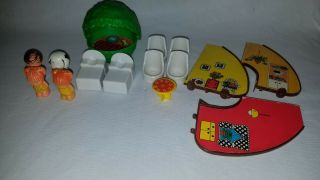 Vintage 1975 Kenner General Mills Fun Toy Tots Family Tree House Accessories