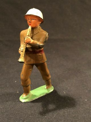 Vintage Barclay Die Cast Diecast Soldier With Clarinet Toy Figurine B215 215