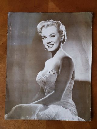 Early Marilyn Monroe Vintage Promotional Image Photo 14 " X 11 " Heavy Paper