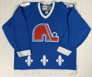 Quebec Nordiques Jersey Ccm Vintage Throwback Hockey Nhl Men 