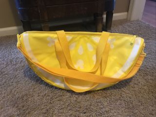 Disney Store Mickey Mouse Lemon Slice Wedge Cooler Bag Insulated 20 " Summer
