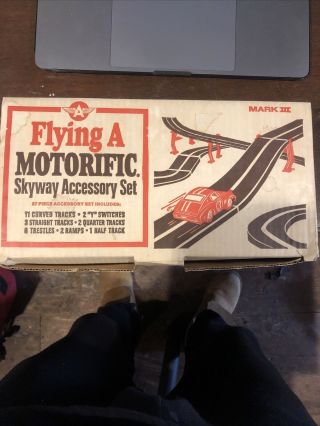 Ideal Flying A Motorific Skyway Accessory Set Rare Complete