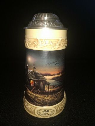 Ducks Unlimited Lidded Beer Stein Terry Redlin.  Pure Contentment. 2