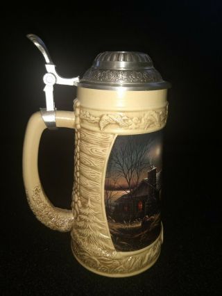 Ducks Unlimited Lidded Beer Stein Terry Redlin.  Pure Contentment. 3